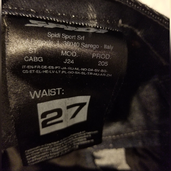 Spidi Denim Jeans MotorSport W27 Color Dark Blue/Black - Picture 9 of 15